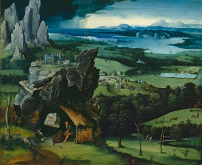 Paesaggio con San Girolamo, 1516-7 da Joachim Patenier