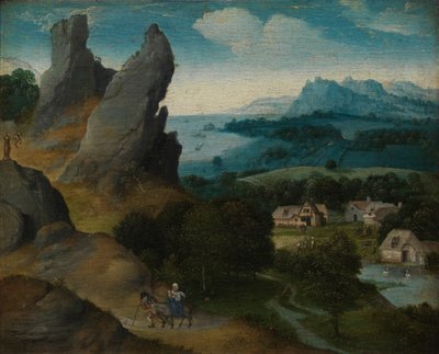 Paesaggio con la Fuga in Egitto da Joachim Patenier