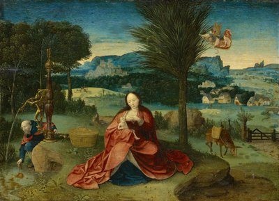 Riposo durante la fuga in Egitto da Joachim Patenier