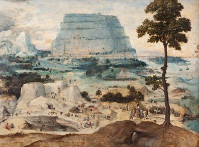 Costruzione della Torre di Babele, c.1550 da Joachim Patinir