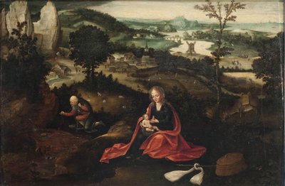 Il riposo durante la fuga in Egitto da Joachim Patinir