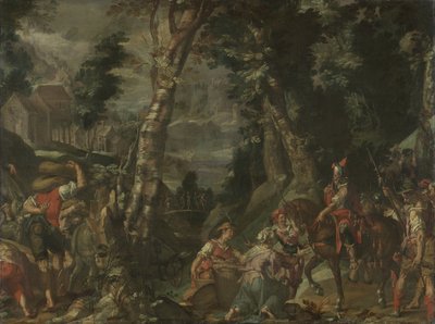 Incontro tra Davide e Abigail da Joachim Wtewael or Utewael