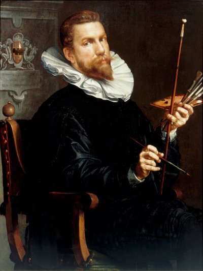 Autoritratto, 1601 da Joachim Wtewael or Utewael