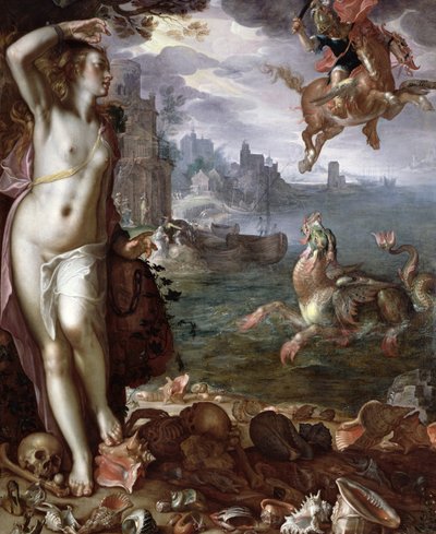 Perseo salva Andromeda da Joachim Wtewael or Utewael