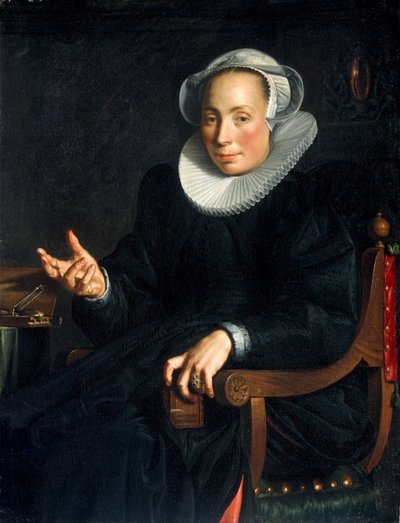 Ritratto di Christina Wtewael van Halen da Joachim Wtewael or Utewael