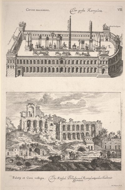 Illustrazione da "Des Alten and Neuen Roms Grosser Schau-Platz" di Joachim von Sandrart da Joachim von Sandrart