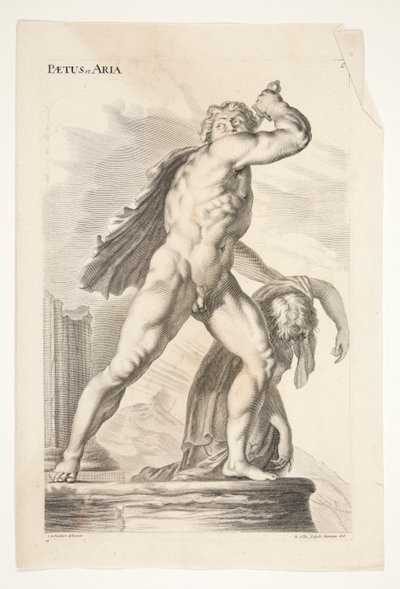 Paetus e Aria, da Sculpturae Veteris Admirata da Joachim von Sandrart