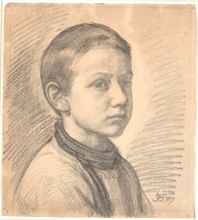 Ritratto del pittore J.Th. Skovgaard da bambino da Joakim Frederik Skovgaard