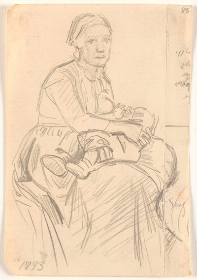 Donna Seduta con Bambino in Grembo da Joakim Frederik Skovgaard