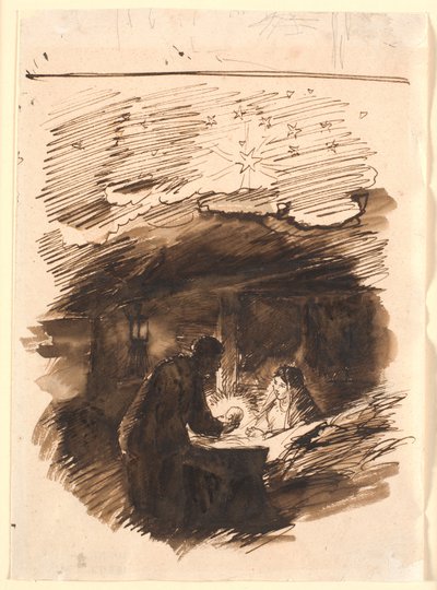 Bozza per "Notte di Natale" da Joakim Frederik Skovgaard