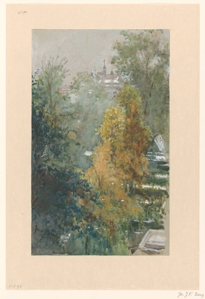 Vista su Alberi e Edifici da Joan Berg