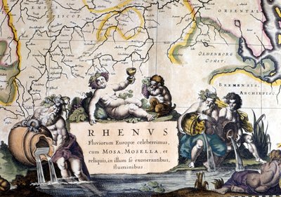 Allegoria del Reno - in Atlas Novus da Joan Blaeu