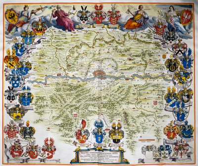 Francoforte e il suo territorio, da Atlas Maior, Volume III da Joan Blaeu
