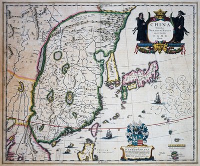Mappa della Cina, di Joan Blaeu (1596-1673) da Joan Blaeu