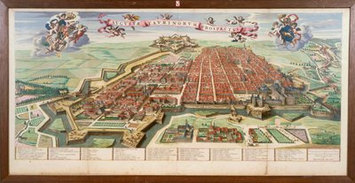 Mappa di Torino, da Theatrum Sabaudiae, incisione di Joan Blaeu da Joan Blaeu