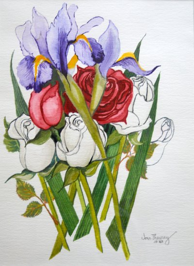 Iris e rose, 2007 da Joan Thewsey
