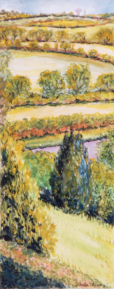 Paesaggio del Suffolk, Vista dalla Finestra Anteriore, 2000 da Joan Thewsey