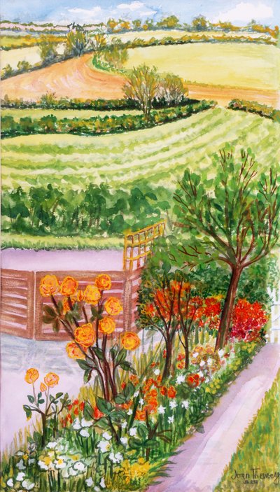 Il Giardino del Cottage e Vista Oltre, 2000 da Joan Thewsey