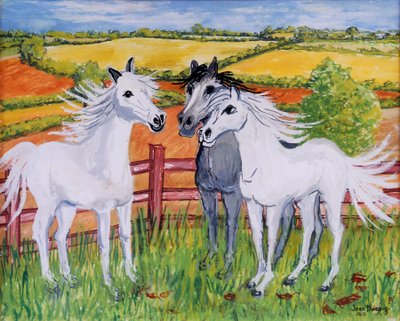 Tre cavalli vivaci, 2002 da Joan Thewsey