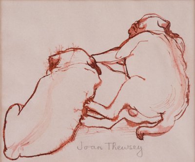Due cuccioli di carlino, i fratelli, 2005 da Joan Thewsey