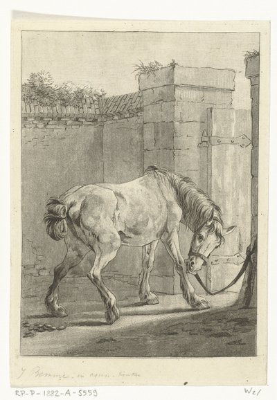 Un cavallo legato a un palo da Joannes Bemme