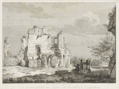 Compagnia presso le rovine dell