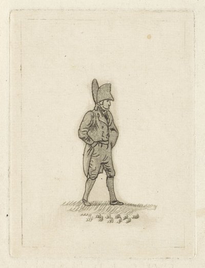 Uomo con cappello a tesa larga da Joannes Pieter Visser Bender