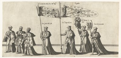 Parte della processione, n. 3 e 4 da Joannes van Doetechum (I)