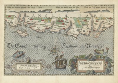 Mappa della costa sud dell