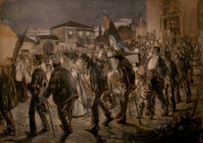 Partenza di una processione da Joaquim Mir i Trinxet