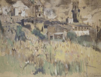 Paesaggio vicino a Maspujols da Joaquim Mir i Trinxet
