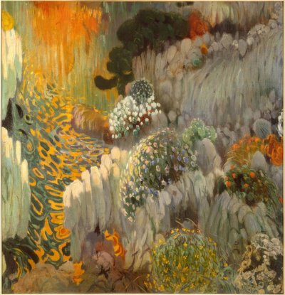 Dipinto orientale (decorazione murale nella Casa Trinxet) da Joaquim Mir i Trinxet