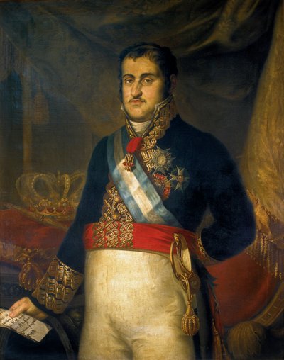 Ritratto di Ferdinando VII da Joaquin Manuel Fernandez Cruzado