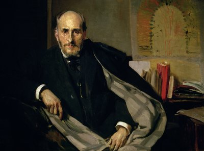Ritratto di Santiago Ramon y Cajal da Joaquin Sorolla y Bastida