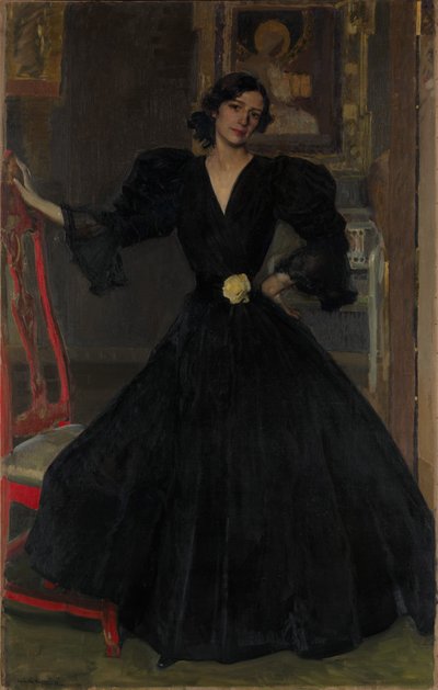 Signora de Sorolla in Nero da Joaquín Sorolla