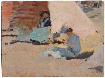 La spiaggia, Biarritz da Joaquín Sorolla