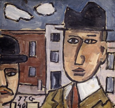 Uomo con cappello da Joaquín Torres García