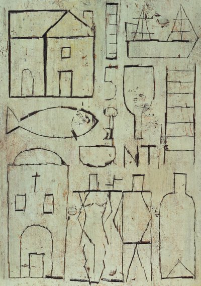 Grafica con due figure da Joaquin Torres Garcia