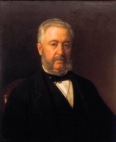 Ritratto di Ramon Campoamor (1817-1901), poeta romantico. Anni 1870. Ateneo di Madrid. da Joaquín Espalter y Rull