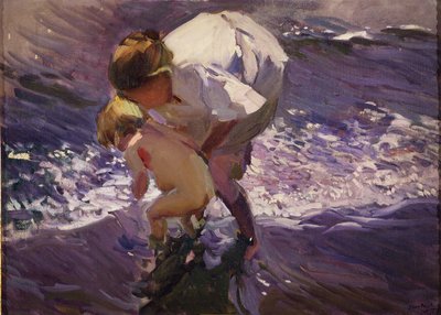 Bagno in spiaggia da Joaquín Sorolla