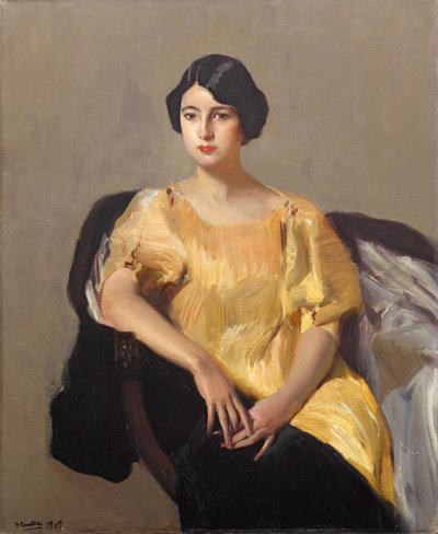 Elena in una veste gialla, 1909 da Joaquín Sorolla