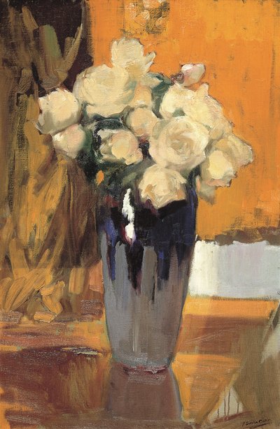 Rose bianche dal mio giardino di casa, 1920 da Joaquín Sorolla