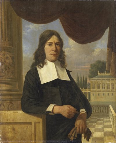 Nicolaes Eichelberg (m. 1699). Mercante di Haarlem, marito di Helena van der Schalcke da Job Adriaensz Berckheyde (attributed to)