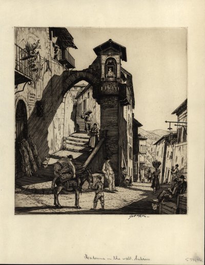 Madonna nel muro, Subiaco, 1929 da Job Nixon