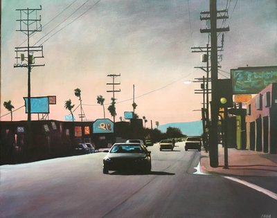 San Fernando Valley 11, 2012 circa (acrilico su pannello) da Joby Hickey