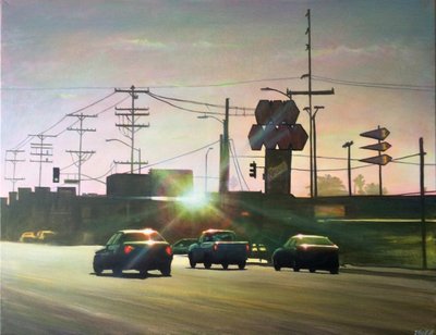 San Fernando Valley 4, 2012 circa (acrilico su pannello) da Joby Hickey