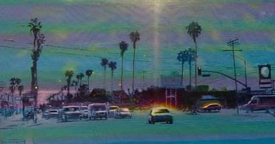 San Fernando Valley 7, 2024 circa (acrilico su pannello) da Joby Hickey