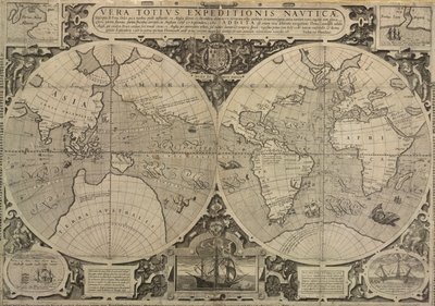 Il viaggio mondiale di Drake del 1577-80, Vera Totius Expeditionis Nautica da Jodocus Hondius