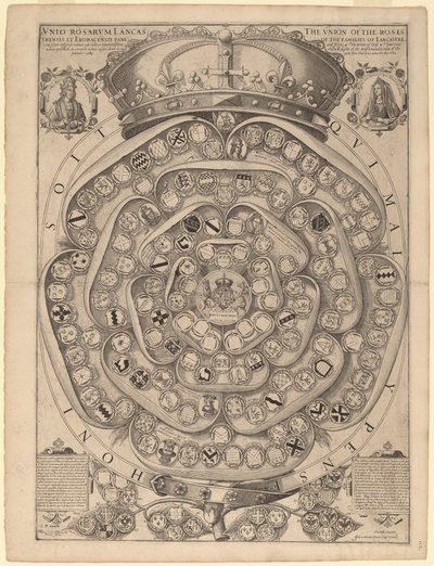 La Rosa di Talbot: Un Registro dei Cavalieri della Giarrettiera, 1486-1589 da Jodocus Hondius I after Thomas Talbot