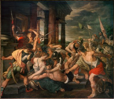 Il tradimento di Dalila e la cattura di Sansone da parte dei Filistei da Jodocus de Winghe